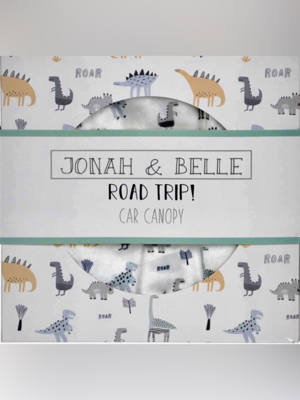 Baby Boys Minky  Privacy Cover For Carrier Car Seat Dinosaurs Jonah & Belle NWT